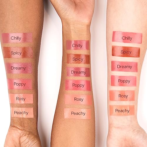 Saie Dew Blush - Poppy - Dewy Cream Gel Blush for a Natural Flush