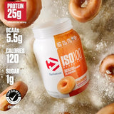 Dymatize ISO100 Hydrolyzed Whey Protein Isolate - Dunkin' Glazed Donut Flavor - Gluten Free - 20 Servings