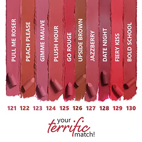 Plum Matterrific Lipstick - Highly Pigmented, Nourishing & 100% Vegan - Pull Me Roser - 121 (Rose Pink Nude)