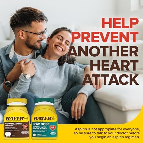 Bayer, Safety Coated Aspirin Regimen, Low Dose, 81 mg, 300 Enteric Coated Tablets