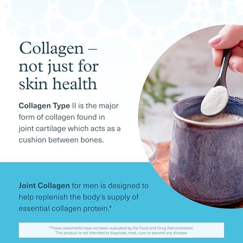 Youtheory Men's Joint Collagen with 18 Amino Acids - Joint Support Supplement with Boswellia Extract, Ginger & Black Pepper* - Dairy, Soy & Gluten Free - 120 Tablets