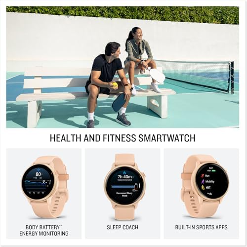 Garmin vívoactive 6 GPS Smartwatch - Metallic Pink Dawn