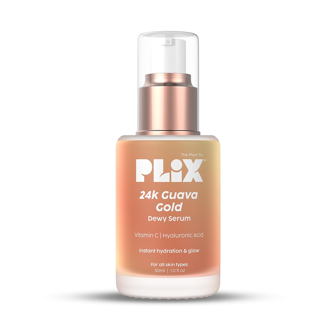 PLIX 24K Guava Gold Serum & Primer | Vitamin C & Hyaluronic Acid (30ml)