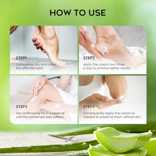 Urea Cream 42% Foot Cream with Salicylic Acid - Callus Remover for Feet, Knees & Elbows - Intensive Moisturizer & Exfoliator - 4 Oz