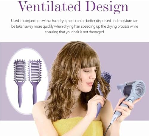 ELIO Curl Defining Brush - Purple - Enhance & Shape Your Curls
