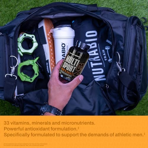 NutraBio Men's Multi Sport Formula: Fuel Your Performance (120 V-Caps)