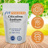 Citicoline Powder (CDP Choline) 10g - Pure Cognitive Supplement for Memory & Learning