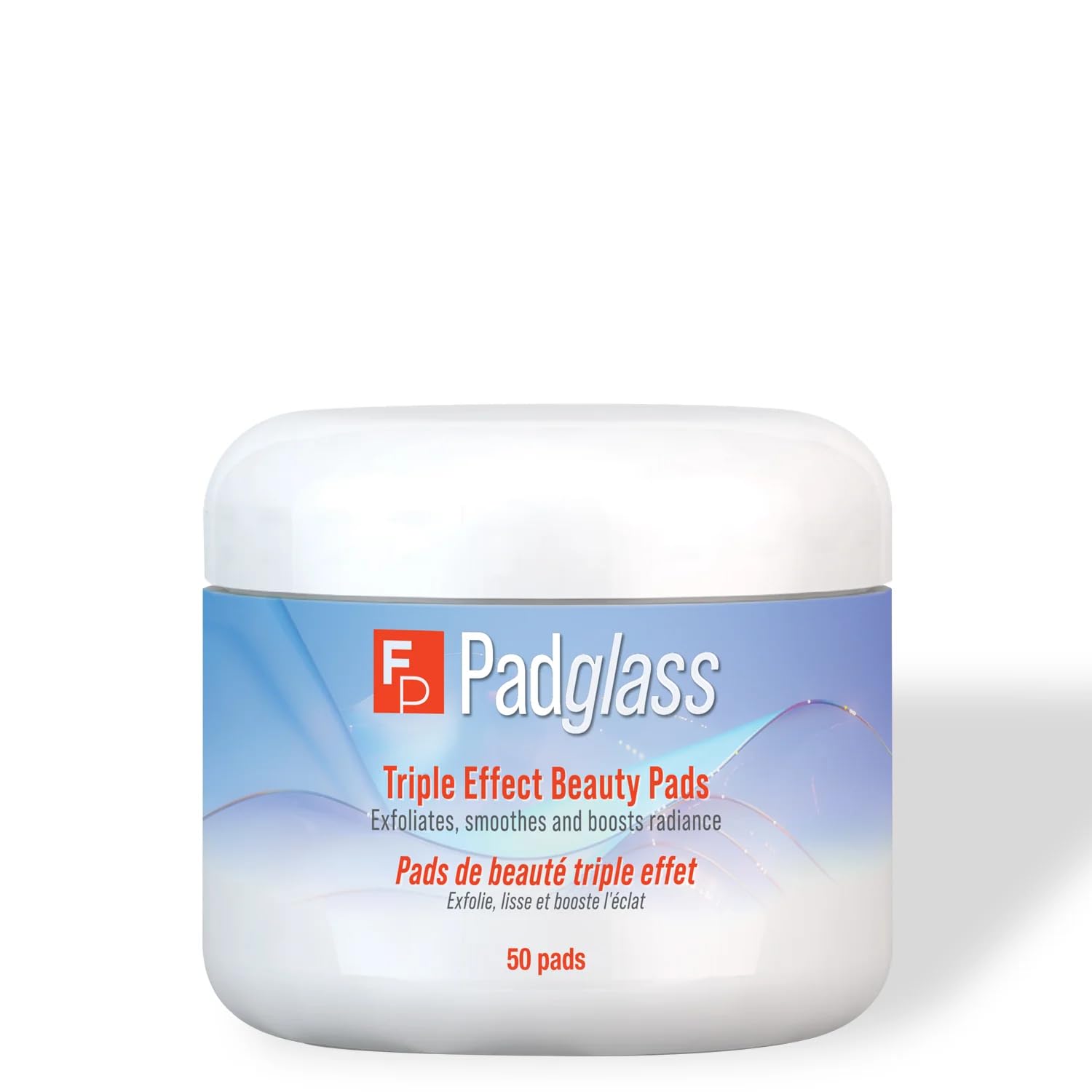 French Pharmacy Padglass Bright Beauty Peeling Pads – Triple Acid Exfoliator, 50 Pads