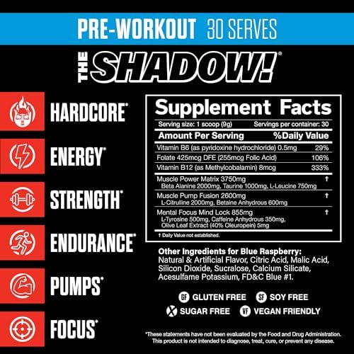 JNX Sports The Shadow Pre-Workout: Unleash Your Inner Powerhouse