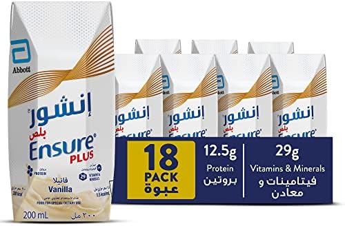 Ensure Plus Vanilla Liquid Milk - 18 x 200ml