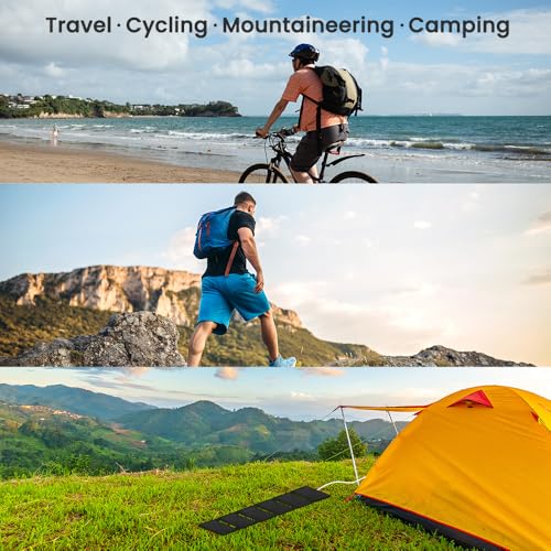 FlexSolar 40W Waterproof Foldable Solar Charger for Outdoor Adventures