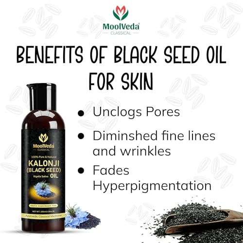 Premium Cold Pressed Kalonji Oil - Virgin Grade Black Seed Oil - 100ml
