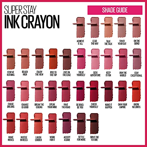 Maybelline Super Stay Ink Crayon Lipstick - Enjoy The View, Red Brown