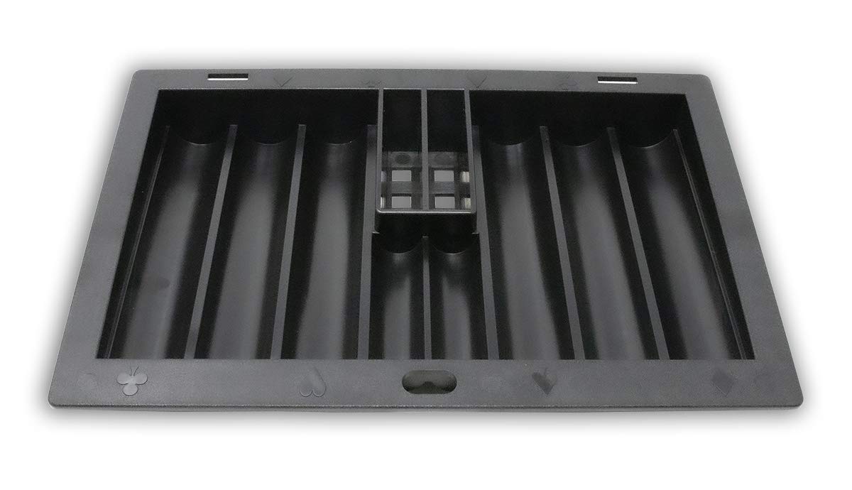 Da Vinci Plastic Poker Dealer Chip Tray for Casino Blackjack Table - Professional Chip Organizer