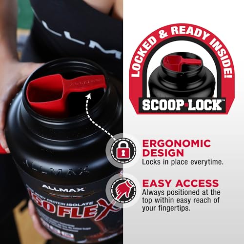 ALLMAX Nutrition ISOFLEX Whey Protein Isolate - 27g Protein, Strawberry Flavor, 2 lb