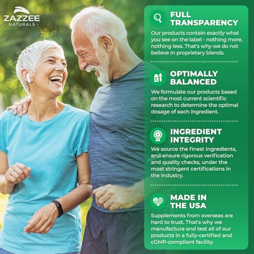 Zazzee Extra Strength Citicoline (500 mg) - 100 Vegan Capsules for Cognitive Support