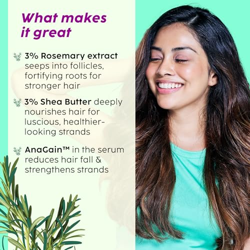 PLIX Rosemary Anti Hairfall Regime Combo - 3% Redensyl Serum, Shampoo & Conditioner