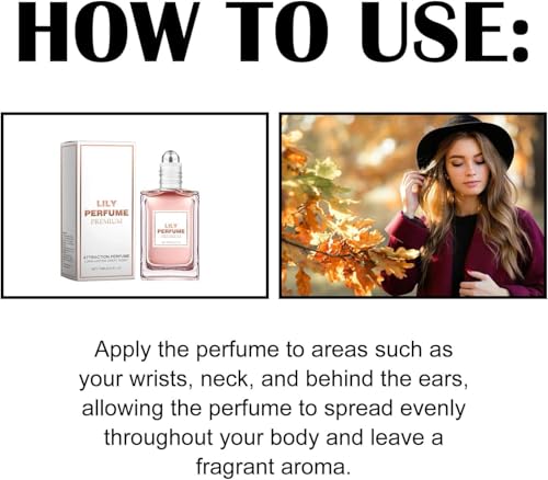 Goyazan Lily Premium Pheromone Perfume Oil for Women - Long-Lasting Floral Fragrance (15ml)