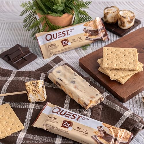 Quest Nutrition S'Mores Protein Bar - High Protein, Keto Friendly