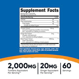 Nutricost Turmeric Gummies - 120 Gummies with 95% Curcuminoids, Ginger & Black Pepper Extract for Joint Support