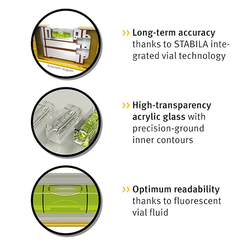 Stabila Type 81 Sm Torpedo Spirit Level, 25 cm - Professional Grade with Belt Pouch