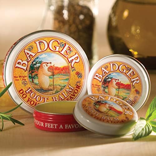Badger Foot Balm - Peppermint & Tea Tree - Soothing Relief for Tired Feet