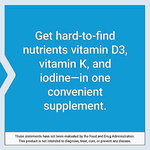 Life Extension, Vitamins D and K with Sea-Iodine, 60 Capsules