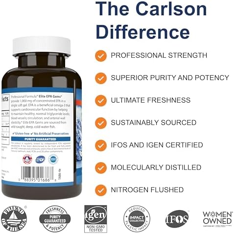 Carlson Labs Wild Norwegian Cod Liver Oil Gems - 1000mg, 250 Soft Gels