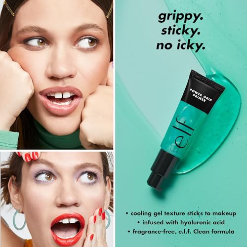 e.l.f. Power Grip Primer | Gel-Based & Hydrating Face Primer | Smooths Skin & Grips Makeup | 0.811 Fl Oz (24 ml)