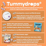 Tummy Drops USDA Organic Tropical Ginger Variety Pack (33 Count) - Nausea Relief