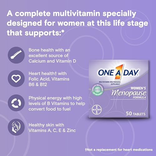 One A Day Women's Menopause Multivitamin, Gender-Specific Vitamins for Immune Health