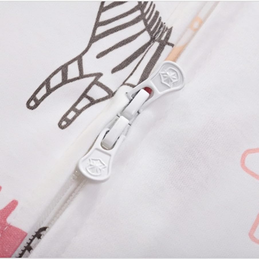 Premium Cotton Newborn Swaddle Sleep Sack with Zipper (0-3 Months)
