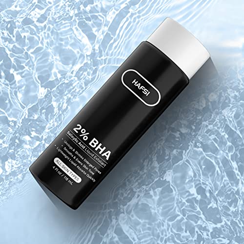 HAFSI 2% BHA Salicylic Acid Exfoliant Serum - Fights Blackheads & Enlarged Pores for Oily & Combination Skin - 118ml / 4 fl oz