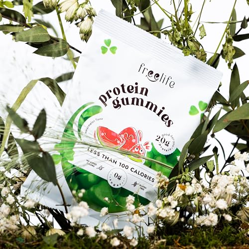 Freelife Protein Gummies Watermelon Flavor 32g Pack of 1 - High Protein Dietary Supplement