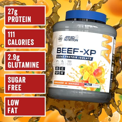 Applied Nutrition Beef-XP Protein Supplement - Orange & Mango 1800g | 60 Servings | Tropical Beef Isolate