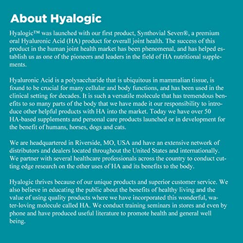Hyalogic HyaFlex Hyaluronic Acid for Dogs - Joint & Mobility Support - 1 oz (30 ml)