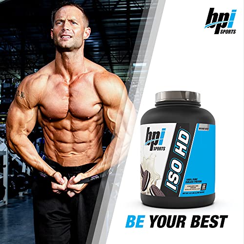 BPI Sports Iso HD Isolate Protein Cookies And Cream - High Protein Snack