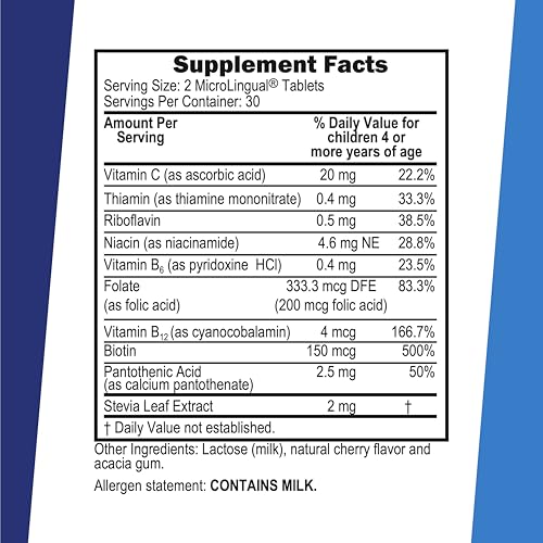Superior Source Children's B-Complex Vitamins - 60 MicroLingual Tablets, No Water Needed