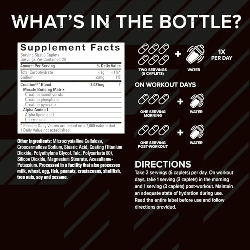 Six Star Elite Series Creatine X3 - 60 Tablets for Muscle Growth & Strength