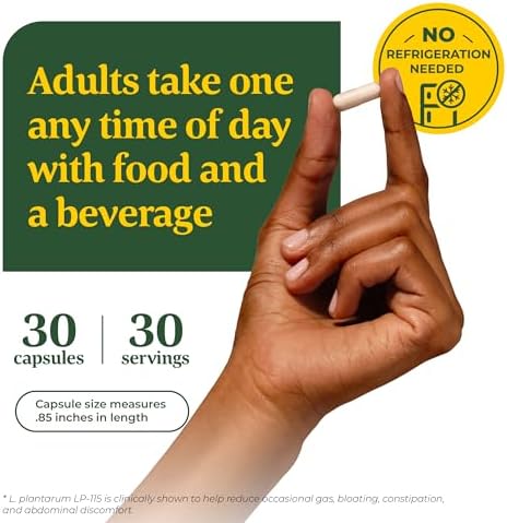MegaFood Digestive Probiotic - 12 Strain Vegetarian Formula for Gut Health & Digestive Support, 30 Billion CFU, 30 Capsules