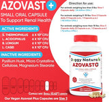 Azovast Plus Kidney Health Supplement for Dogs & Cats - 120 Capsules