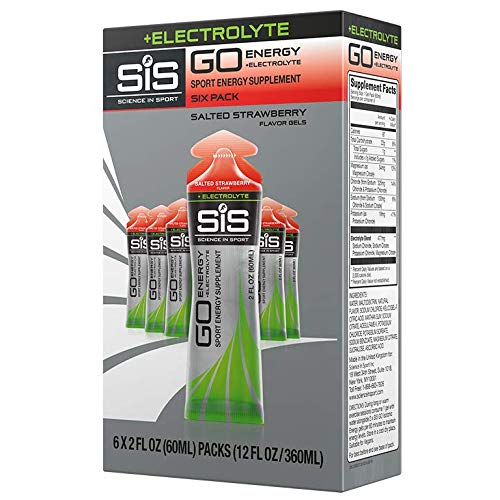 SiS Science in Sport GO Energy + Electrolyte Gels - Salted Strawberry (6 x 60ml)