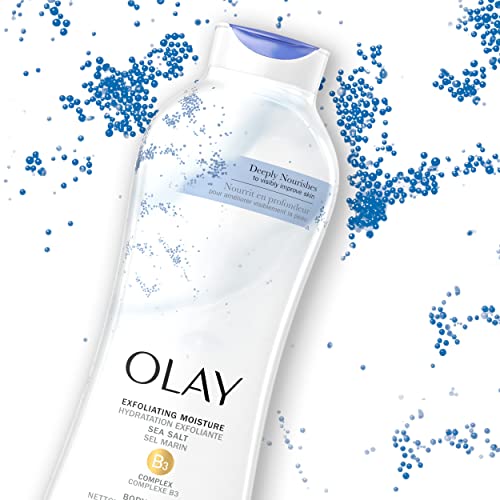 Olay Daily Exfoliating Body Wash with Sea Salts - 22 oz (4 Count)