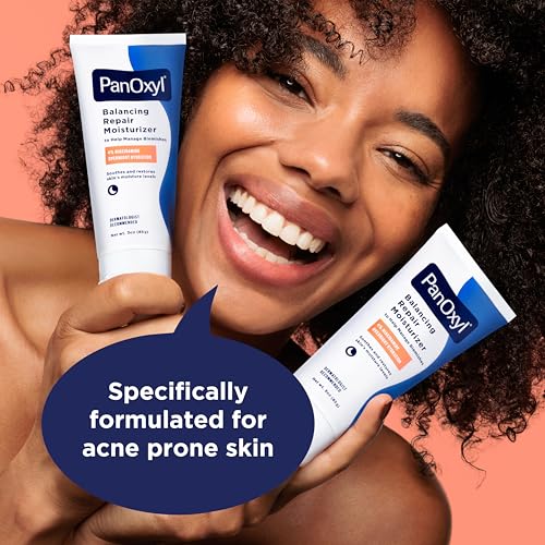 PanOxyl PM Balancing Repair Moisturizer with Niacinamide, Ceramides and Cica - 3 oz