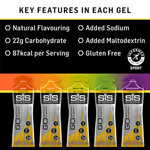 Science In Sport GO Isotonic Energy Gels - Variety Pack (5 x 60ml)