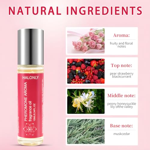 Halonly Roll-On Pheromone Perfume for Women – 10ml Long-Lasting Essential Oil