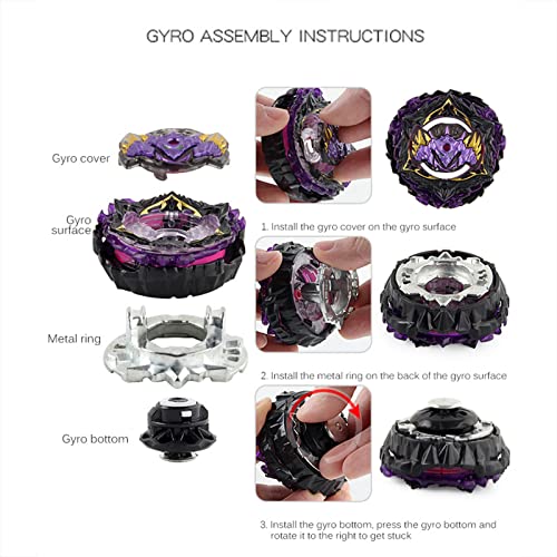 Arabest Alloy Spinning Top & Launcher Kit - Battling Gyro Toy