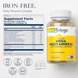 Solaray Mega Multi Mineral (Iron-Free) - 100 Capsules