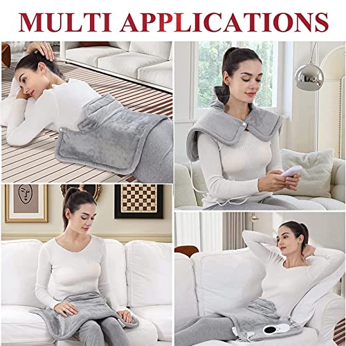 Large Electric Fast Heating Pad for Neck & Shoulders (16x24in)