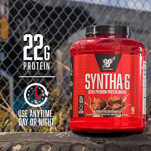 BSN Syntha-6 Ultra Premium Protein Matrix - Vanilla Ice Cream, 5 lbs (2.27 KG)